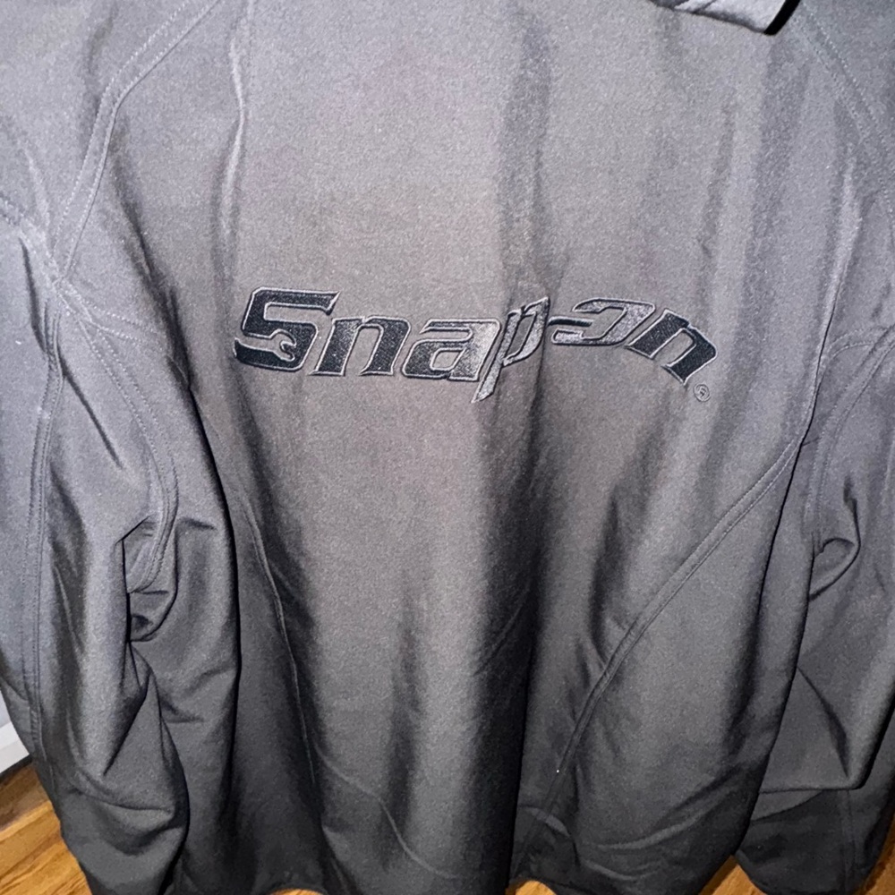 Snap-On Men's Black Raincoat